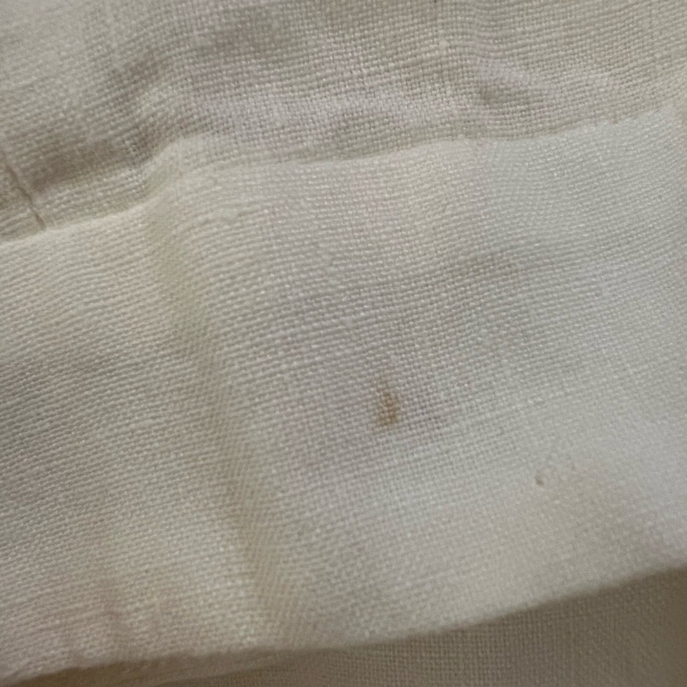 Bonpoint White Pleated 100% Linen High Waisted Shorts Size 40 US 8 Summer Sun - Picture 11 of 16